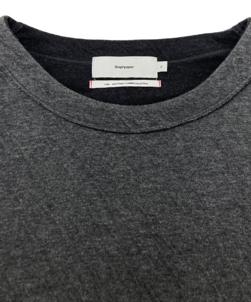 Graphpaper（グラフペーパー）Graphpaper (グラフペーパー) ダブルフェイスジャージーカットソー グレー サイズ:SIZE 2の古着・服飾アイテム