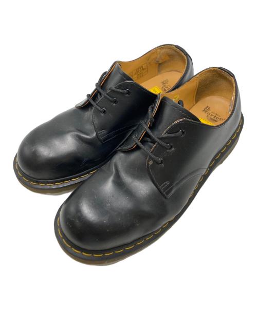 Dr.Martens（ドクターマーチン）Dr.Martens (ドクターマーチン) スチールトゥ 3ホールシューズ ブラック サイズ:SIZE 9の古着・服飾アイテム