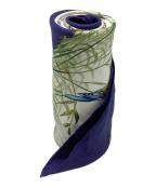 HERMESエルメス）の古着「カレ90」｜アイボリー×ネイビー