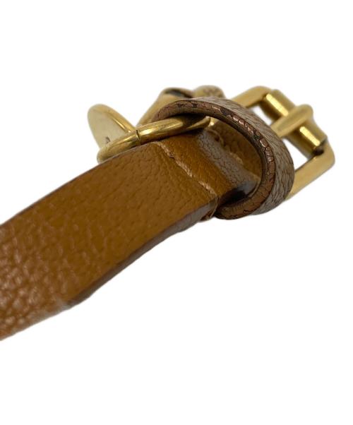 ALEXANDER McQUEEN（アレキサンダーマックイーン）ALEXANDER McQUEEN (アレキサンダーマックイーン) スカルチャームレザーブレスレット ブラウンの古着・服飾アイテム