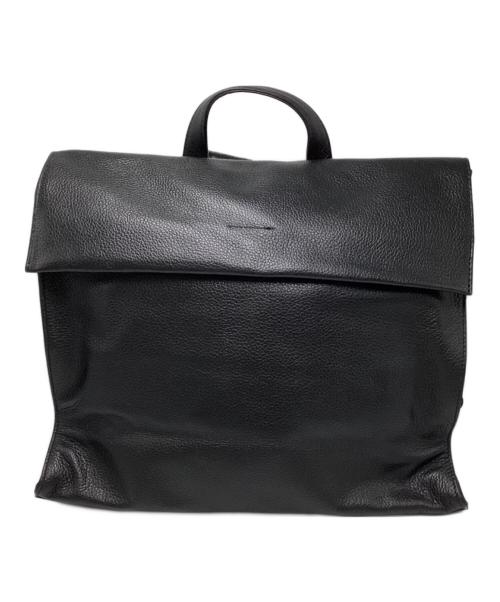 ear PAPILLONNER（イアパピヨネ）ear PAPILLONNER (イアパピヨネ) スクエアレザーリュック ブラック サイズ:freeの古着・服飾アイテム