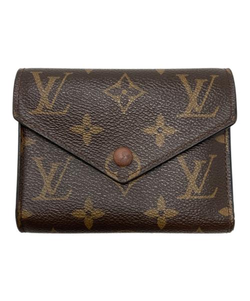 LOUIS VUITTON（ルイ ヴィトン）LOUIS VUITTON (ルイ ヴィトン) ポルトフォイユ・ヴィクトリーヌ/3つ折り財布 ブラウンの古着・服飾アイテム