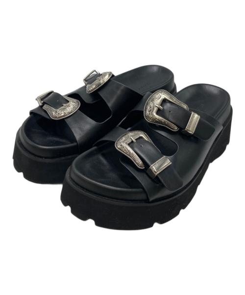 Ameri（アメリ）Ameri (アメリ) MEDI BUCKLE SANDAL ブラック サイズ:SIZE Mの古着・服飾アイテム