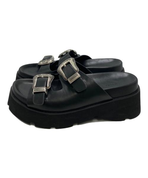 Ameri（アメリ）Ameri (アメリ) MEDI BUCKLE SANDAL ブラック サイズ:SIZE Mの古着・服飾アイテム