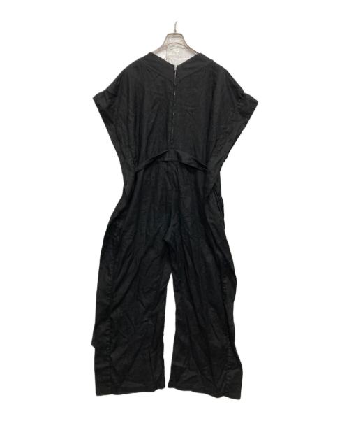 HYKE（ハイク）HYKE (ハイク) LINEN JUMPSUIT ブラック サイズ:SIZE 1の古着・服飾アイテム