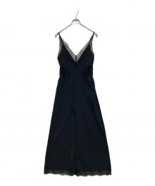 PRANK PROJECT（プランクプロジェクト）の古着「トリムレースオールインワン」｜ブラック