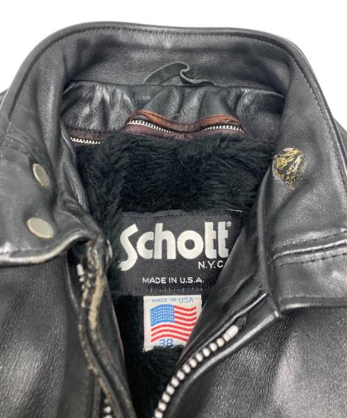 Schott（ショット）Schott (ショット) 641RIDERS ブラック サイズ:38の古着・服飾アイテム