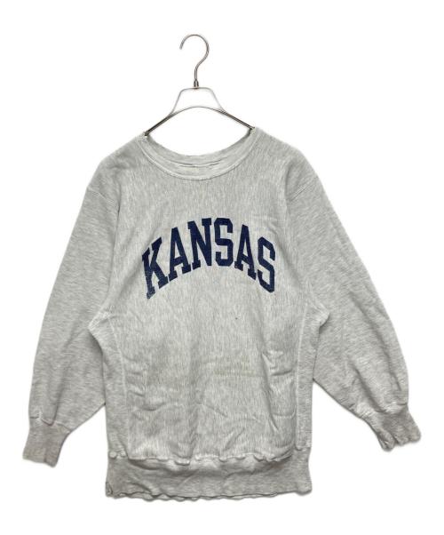 Champion REVERSE WEAVE（チャンピオン リバース ウィーブ）Champion REVERSE WEAVE (チャンピオン リバース ウィーブ) 90Sプリントスウェット グレー サイズ:SIZE XLの古着・服飾アイテム