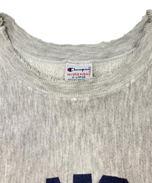 Champion REVERSE WEAVE（チャンピオン リバース ウィーブ）Champion REVERSE WEAVE (チャンピオン リバース ウィーブ) 90Sプリントスウェット グレー サイズ:SIZE XLの古着・服飾アイテム