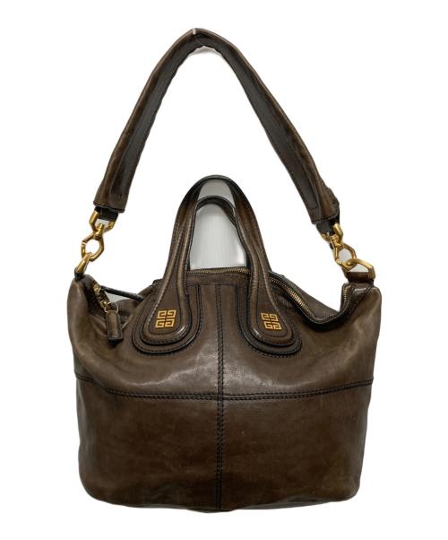 GIVENCHY（ジバンシィ）GIVENCHY (ジバンシィ) Leather Small Nightingale Bag ブラウンの古着・服飾アイテム