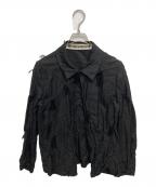 saint vetementセントヴェトモン）の古着「パッチワークシャツ」｜ブラック