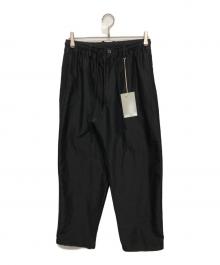 MARKAWARE（マーカウェア）の古着「BRATAC SILK × ORGANIC WOOL TAFFETA WIDE TRUCK PANTS」｜ブラック