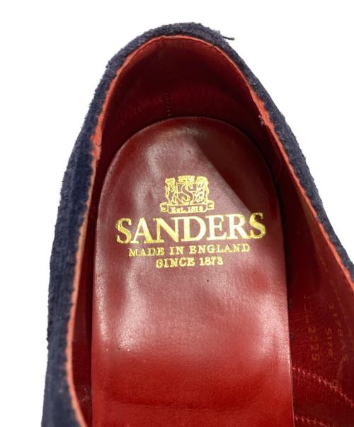 SANDERS（サンダース）SANDERS (サンダース) スエードブローグシューズ ネイビー サイズ:SIZE UK6.5の古着・服飾アイテム