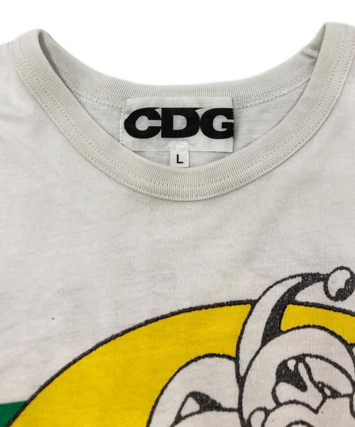 CDG（シーディージー）CDG (シーディージー) Online Ceramics (オンライン セラミックス) グラフィックプリントTシャツ ホワイト サイズ:SIZE Lの古着・服飾アイテム