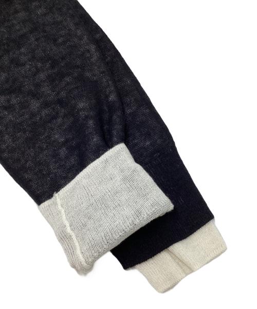 BOSS（ボス）BOSS (ボス) レイヤードデザインニットセーター ホワイト×ブラック サイズ:SIZE XS 未使用品の古着・服飾アイテム