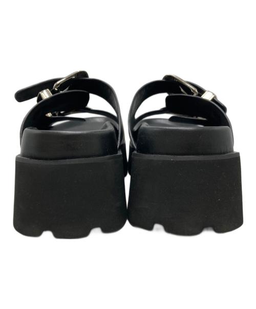 Ameri（アメリ）AMERI (アメリ) MEDI WESTERN BUCKLE SANDALS ブラック サイズ:SIZE Lの古着・服飾アイテム