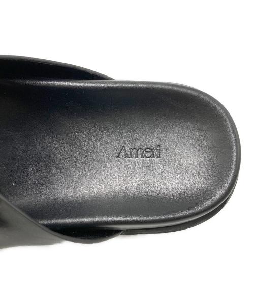 Ameri（アメリ）AMERI (アメリ) MEDI WESTERN BUCKLE SANDALS ブラック サイズ:SIZE Lの古着・服飾アイテム