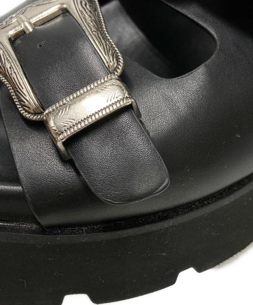 Ameri（アメリ）AMERI (アメリ) MEDI WESTERN BUCKLE SANDALS ブラック サイズ:SIZE Lの古着・服飾アイテム