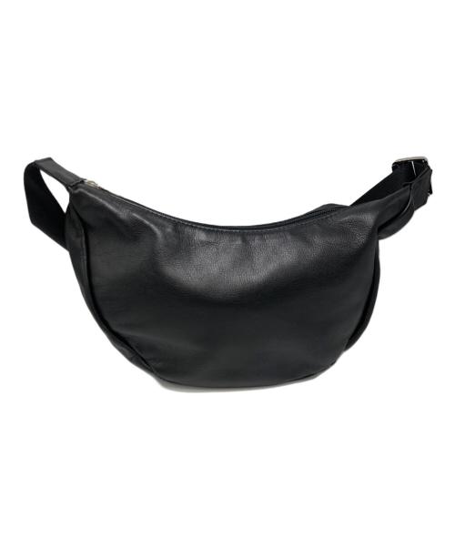 russet（ラシット）russet (ラシット) ソフトレザーラウンドショルダーバッグ ブラックの古着・服飾アイテム