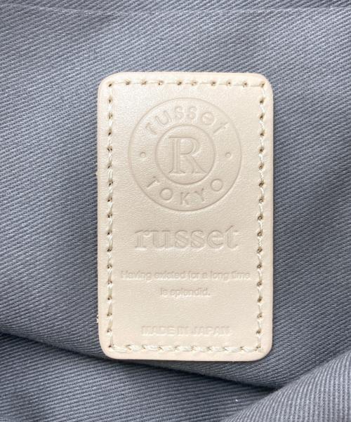 russet（ラシット）russet (ラシット) ソフトレザーラウンドショルダーバッグ ブラックの古着・服飾アイテム