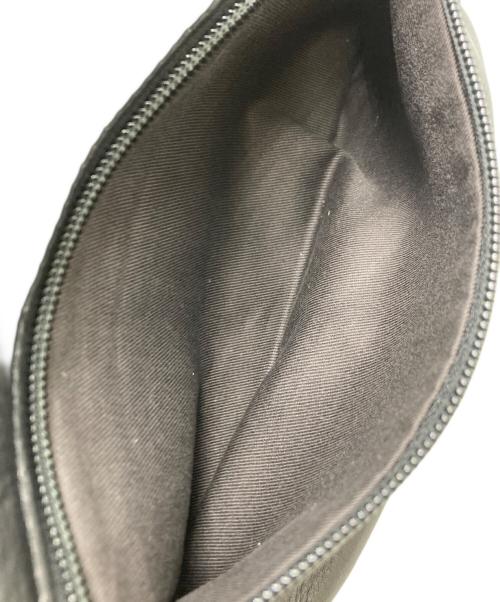 russet（ラシット）russet (ラシット) ソフトレザーラウンドショルダーバッグ ブラックの古着・服飾アイテム