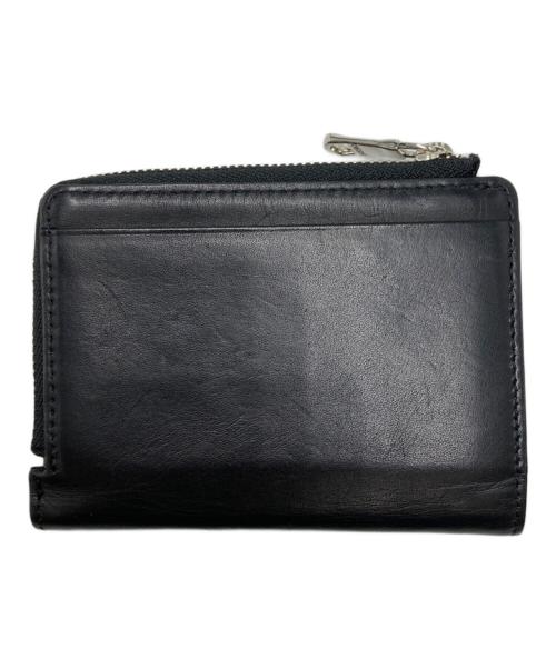 russet（ラシット）russet (ラシット) ミニモノグラムプレートハーフウォレット ブラックの古着・服飾アイテム