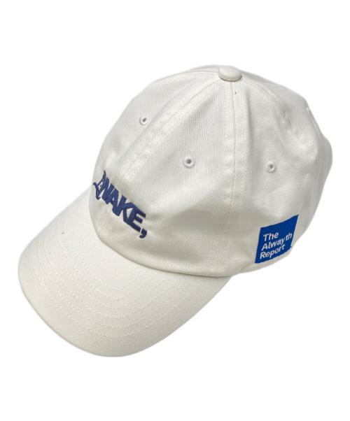 WAKE（ウェイク）WAKE (ウェイク) ALWAYS (オルウェイズ) キャップ ホワイトの古着・服飾アイテム
