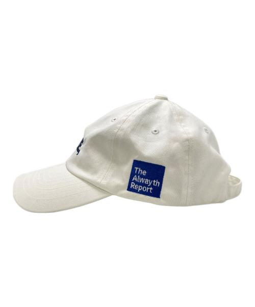 WAKE（ウェイク）WAKE (ウェイク) ALWAYS (オルウェイズ) キャップ ホワイトの古着・服飾アイテム