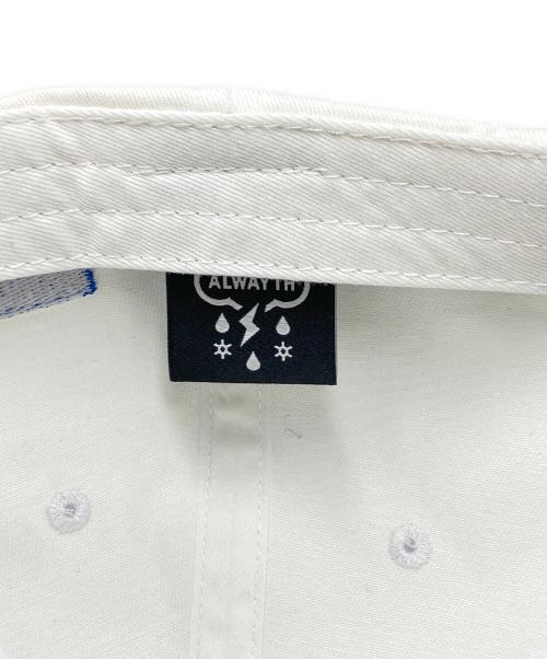 WAKE（ウェイク）WAKE (ウェイク) ALWAYS (オルウェイズ) キャップ ホワイトの古着・服飾アイテム