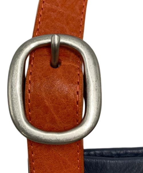 HENDER SCHEME（エンダースキーマ）Hender Scheme (エンダースキーマ) ワンサイドベルトバックスモール ネイビー×オレンジの古着・服飾アイテム
