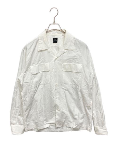 Yohji Yamamoto COSTUME D'HOMME（ヨウジヤマモトコスチュームドオム）Yohji Yamamoto COSTUME D'HOMME (ヨウジヤマモトコスチュームドオム) オープンカラー長袖シャツ ホワイト サイズ:SIZE 2の古着・服飾アイテム