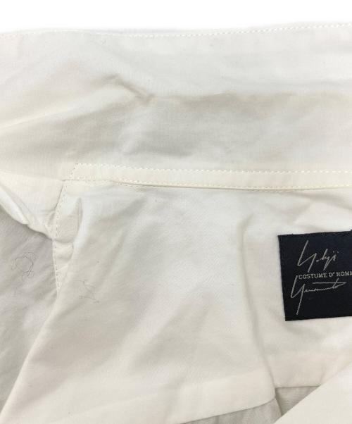 Yohji Yamamoto COSTUME D'HOMME（ヨウジヤマモトコスチュームドオム）Yohji Yamamoto COSTUME D'HOMME (ヨウジヤマモトコスチュームドオム) オープンカラー長袖シャツ ホワイト サイズ:SIZE 2の古着・服飾アイテム