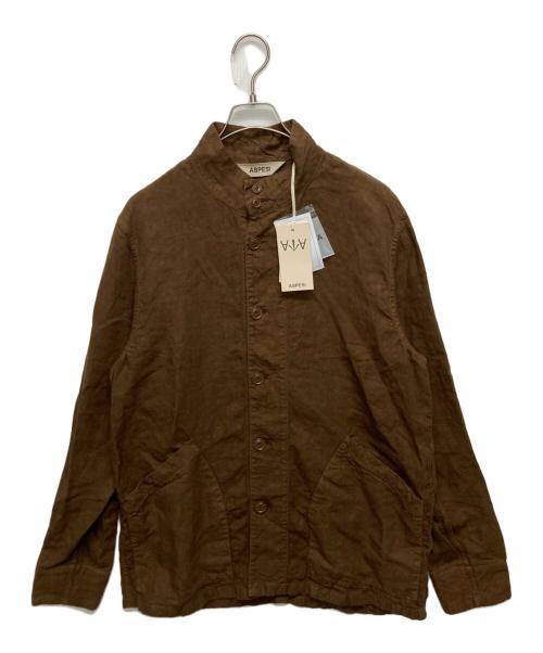 ASPESI（アスペジ）ASPESI (アスペジ) リネンジャケット ブラウン サイズ:SIZE Mの古着・服飾アイテム