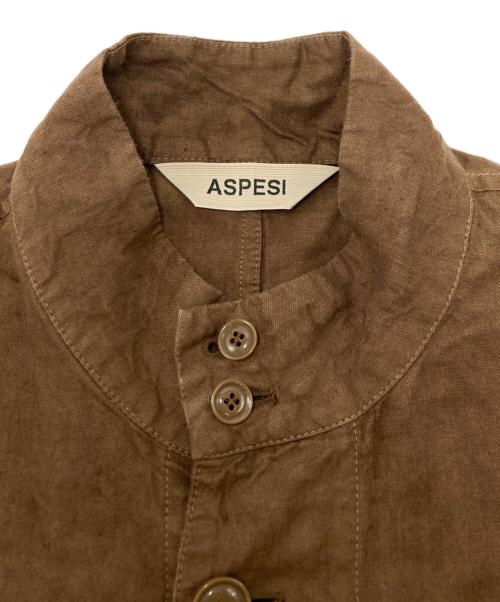 ASPESI（アスペジ）ASPESI (アスペジ) リネンジャケット ブラウン サイズ:SIZE Mの古着・服飾アイテム