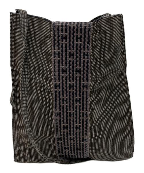 HERMES（エルメス）HERMES (エルメス) ショルダーポーチ グレー×ブラックの古着・服飾アイテム
