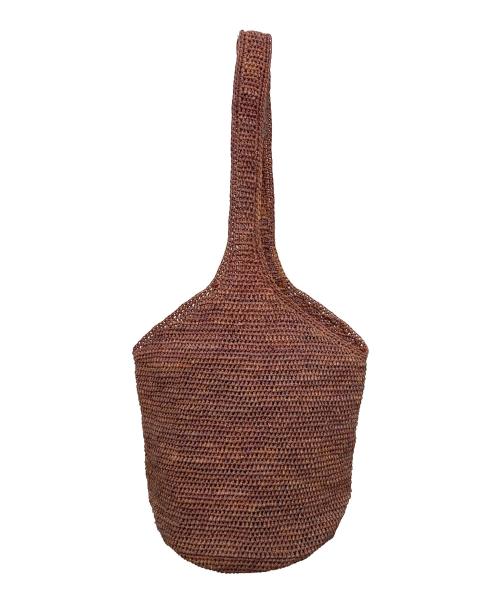 HELEN KAMINSKI（ヘレンカミンスキー）HELEN KAMINSKI (ヘレンカミンスキー) ラフィアワンショルダーバッグ ブラウンの古着・服飾アイテム