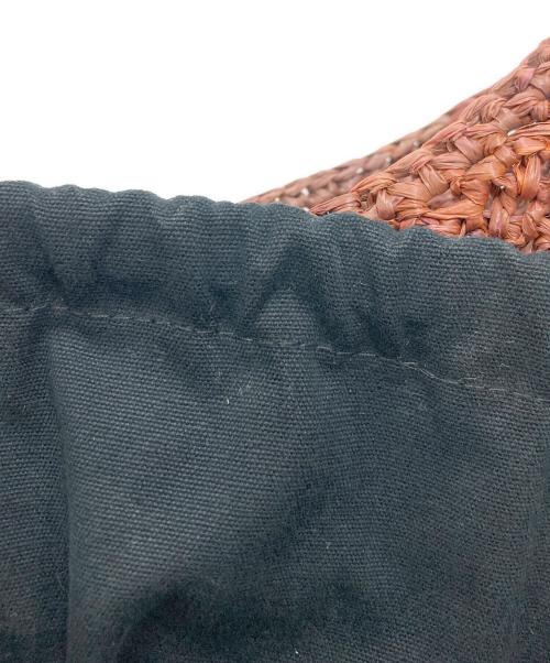 HELEN KAMINSKI（ヘレンカミンスキー）HELEN KAMINSKI (ヘレンカミンスキー) ラフィアワンショルダーバッグ ブラウンの古着・服飾アイテム