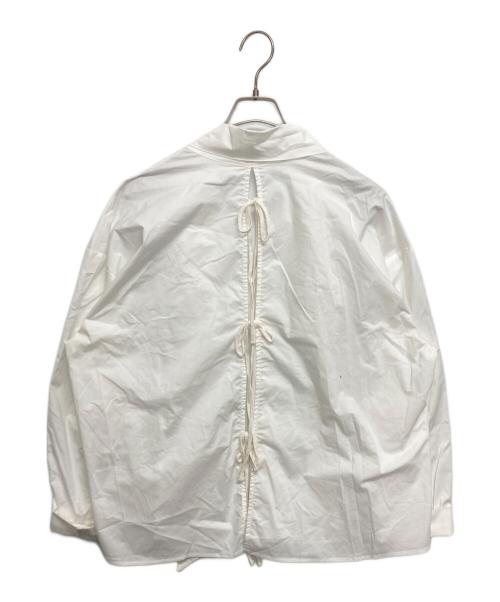 The garment（ザ ガーメント）The garment (ザ ガーメント) Cyprus Bow Shirt ホワイト サイズ:SIZE M (US 8)の古着・服飾アイテム