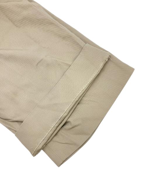 MARKAWARE（マーカウェア）MARKAWARE (マーカウェア) オーガニックコットン強燃ボイルツイル/クラシックフィットダブルプリーテッドトラウザーズ ブラウン サイズ:SIZE 1の古着・服飾アイテム