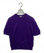 cash&barbaキャッシュ&バルバ）の古着「シーアイランドコットン ニット」｜パープル