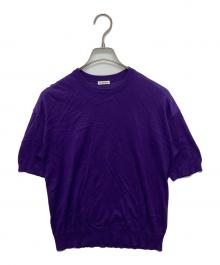 cash&barba（キャッシュ&バルバ）の古着「シーアイランドコットン ニット」｜パープル