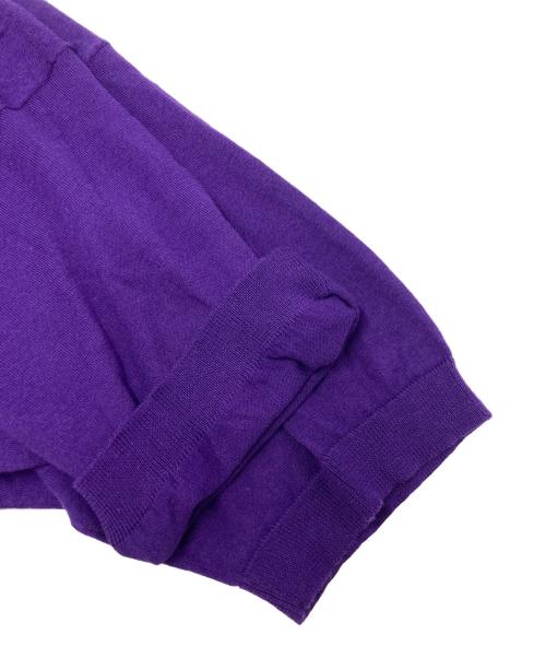 cash&barba（キャッシュ&バルバ）cash&barba (キャッシュ&バルバ) シーアイランドコットン ニット パープル サイズ:SIZE 0.の古着・服飾アイテム