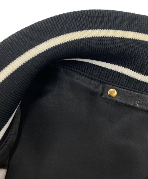 PAUL SMITH（ポールスミス）Paul Smith (ポールスミス) PRINT MA-1 BLOUSON ホワイト×ブラック サイズ:SIZE Lの古着・服飾アイテム