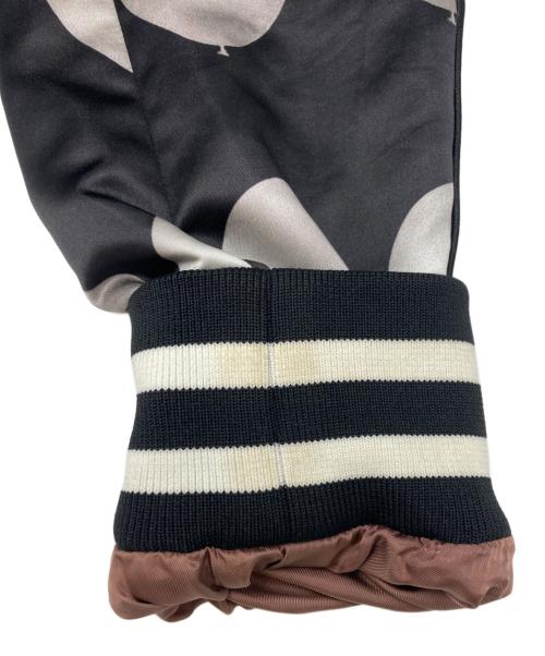 PAUL SMITH（ポールスミス）Paul Smith (ポールスミス) PRINT MA-1 BLOUSON ホワイト×ブラック サイズ:SIZE Lの古着・服飾アイテム