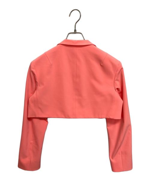 JIL SANDER（ジルサンダー）JIL SANDER (ジルサンダー) クロップダブルジャケット ピンク サイズ:SIZE 34の古着・服飾アイテム