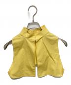 JIL SANDERジルサンダー）の古着「プリーツカラーベスト」｜イエロー