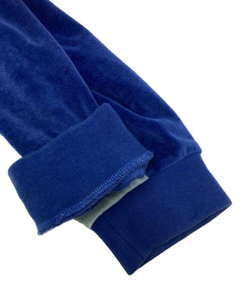 SUPREME（シュプリーム）Supreme (シュプリーム) Paneled Velour L/S Polo ブルー サイズ:SIZE Lの古着・服飾アイテム