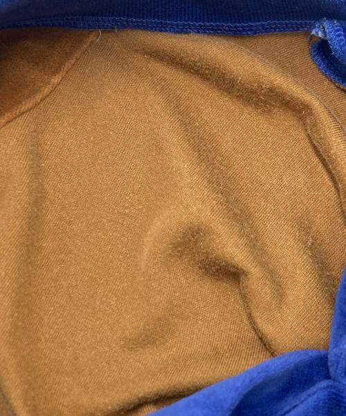 SUPREME（シュプリーム）Supreme (シュプリーム) Paneled Velour L/S Polo ブルー サイズ:SIZE Lの古着・服飾アイテム