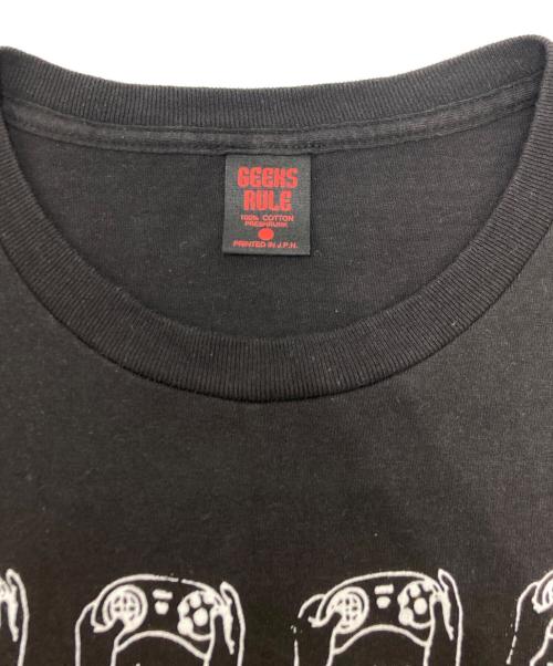 GEEKS RULE（ギークスルール）GEEKS RULE (ギークスルール) SEGA (セガ) Genesis Finger 15 Tee ブラック サイズ:SIZE XLの古着・服飾アイテム