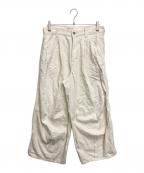 MUZEミューズ）の古着「DARTS DENIM PANTS」｜ベージュ